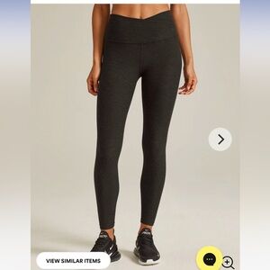 Beyond Yoga, Space Dye, Midi Length, Color Darkest Night, Size L